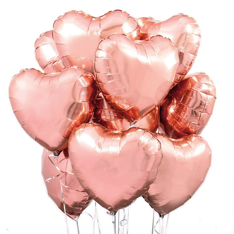 Hjerte folieballoner