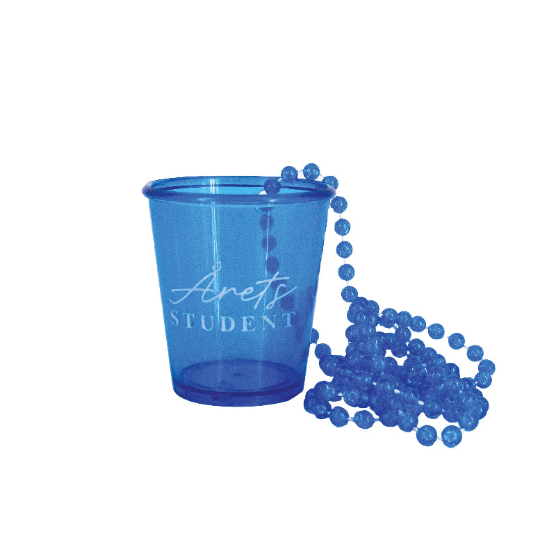 "Årets student", shotglas blå, 1 stk.