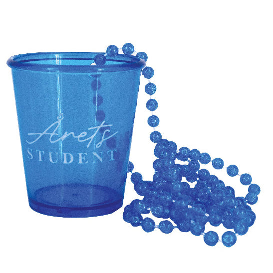 "Årets student", shotglas blå, 1 stk.