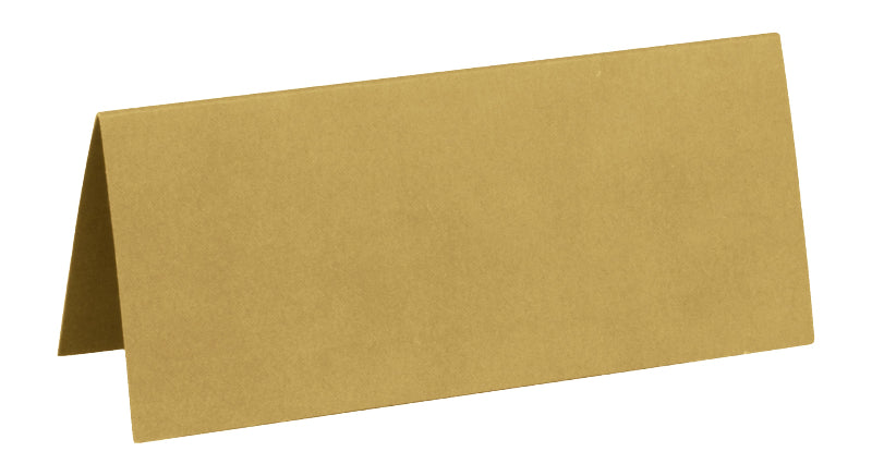 Guld bordkort, 7x3 cm, 10 stk.