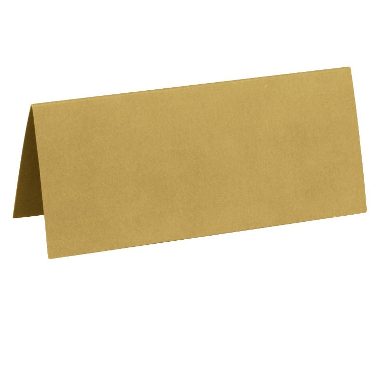 Guld bordkort, 7x3 cm, 10 stk.