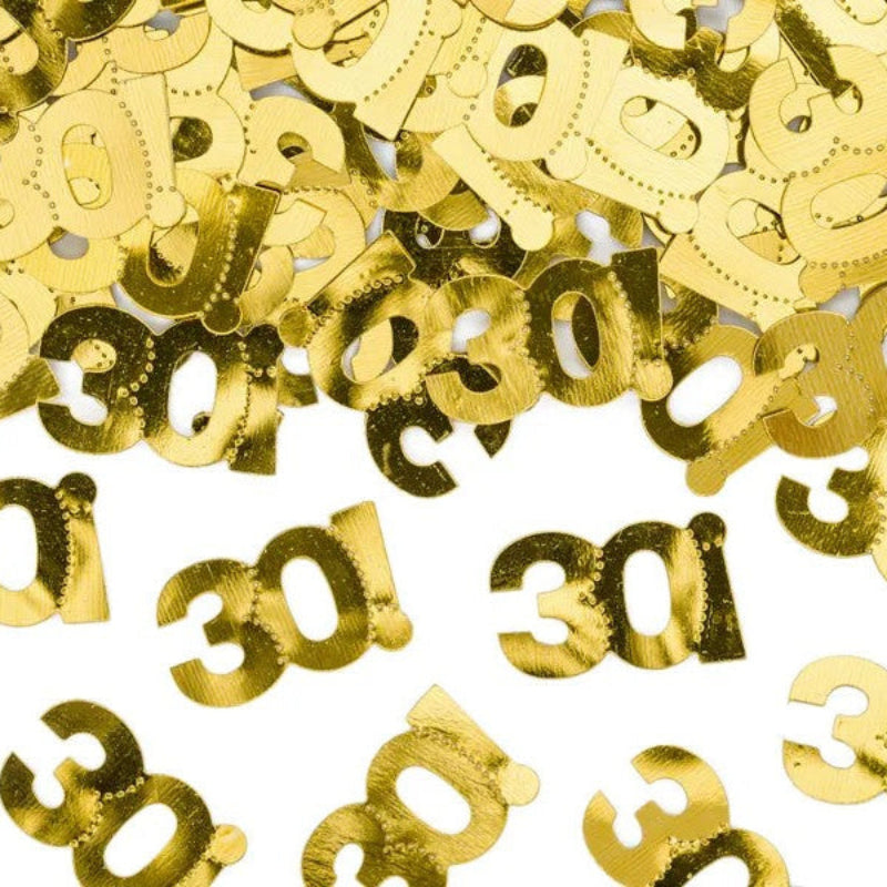 Konfetti 30 år guld, 15 g.