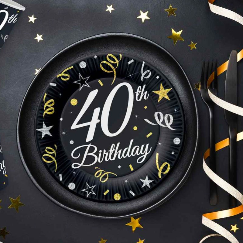 40 års Frokost tallerken 6 stk.