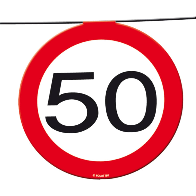 Trafik 50 års guirlande, 12 m.