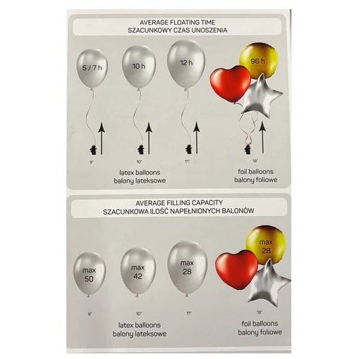 Stor helium - 50 balloner