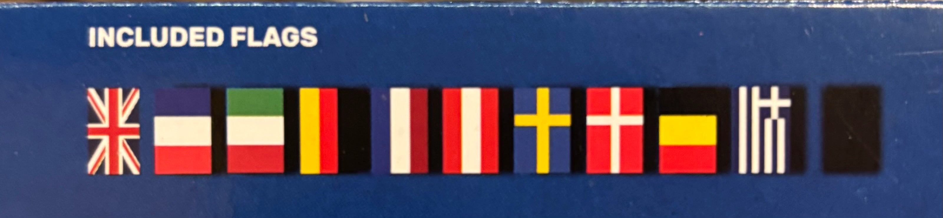 Guirlande med europæiske lande, 10 m.