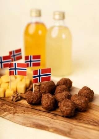 Norske buffetflag, 50 stk.