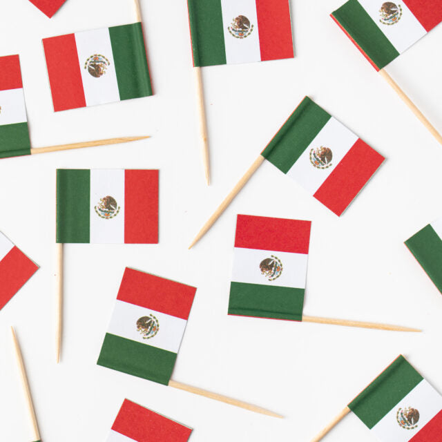 Mexicanske buffetflag, 50 stk.