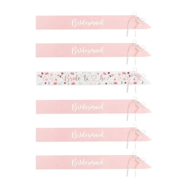 Bride to be og brudepige skærf, blandet, 76 cm