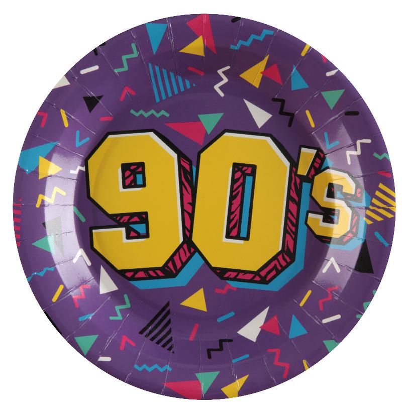 90'er tallerkener, 10 stk.