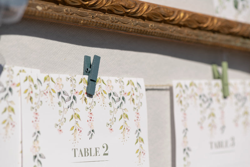 Lyserøde pynteklemmer, 3,5 cm. 12 stk.