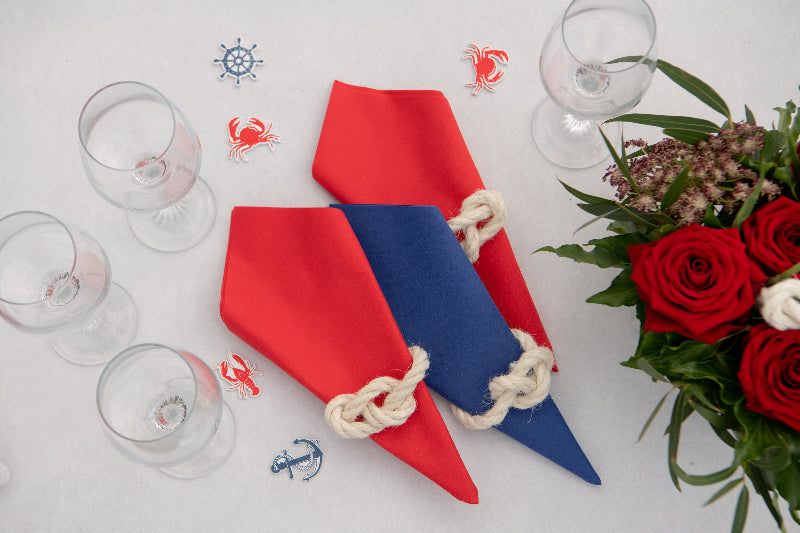 Røde airlaid servietter, 20 stk.