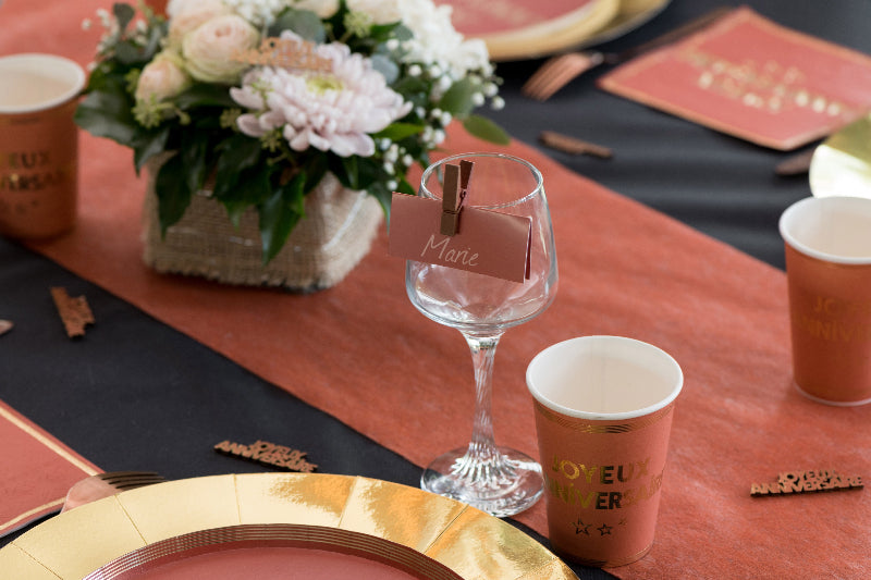 Hvide bordkort, 7x3 cm, 10 stk.