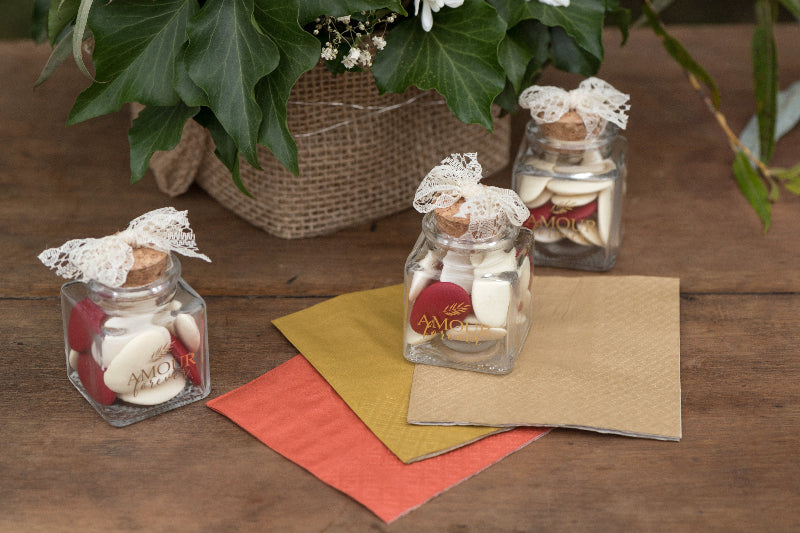 Olivengrønne kaffe servietter, 25 stk.