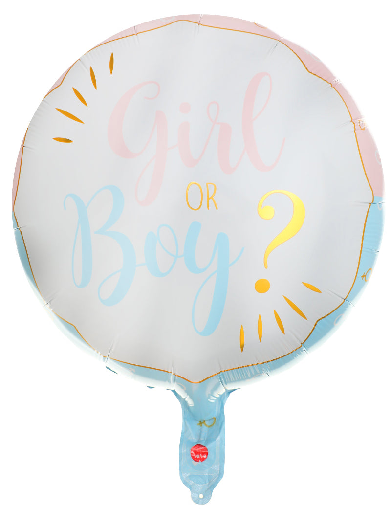 Girl or boy folieballon, 45 cm.