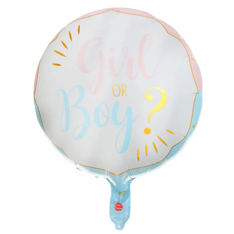 Girl or boy folieballon, 45 cm.