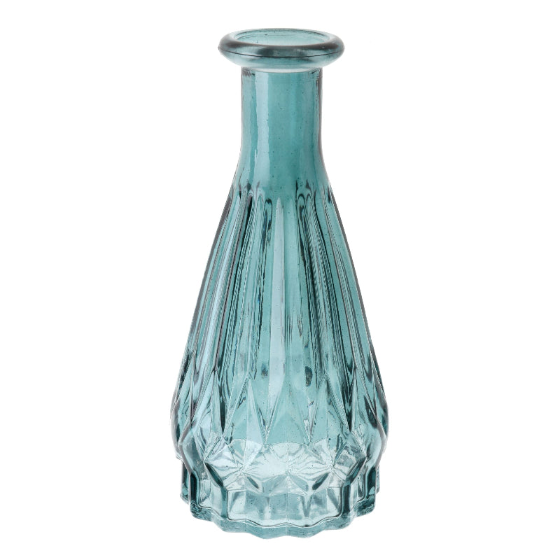 Høj lys blå vase, 1 stk.