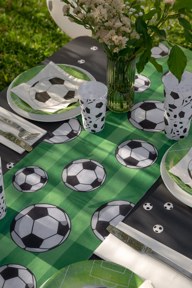 Grøn fodbold bordløber, 2,5 m.