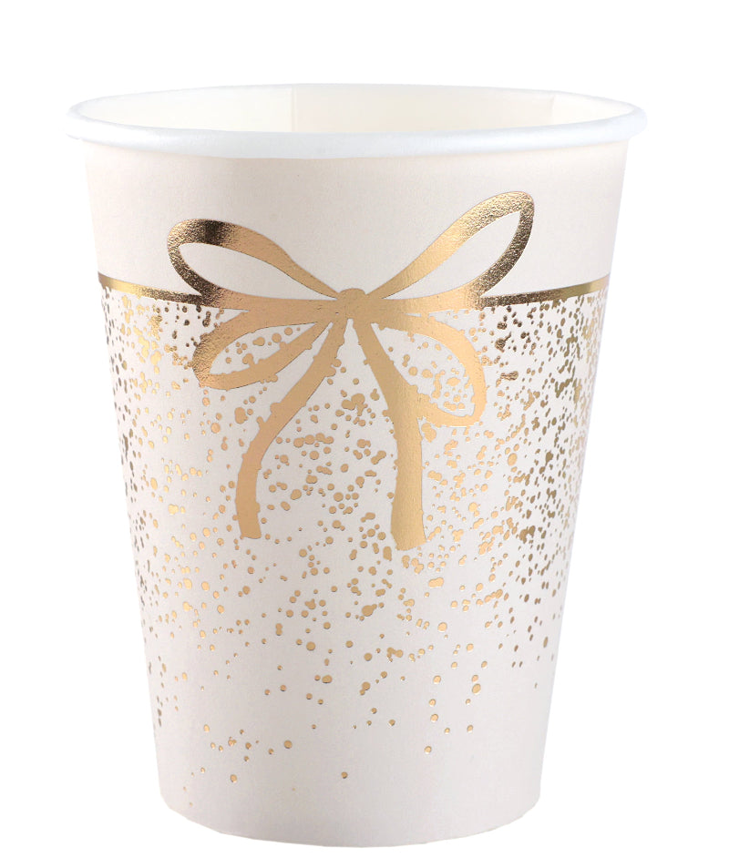 Hvid sløjfekop, 10 stk.