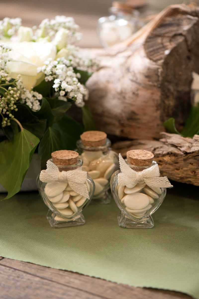 Vase glas hjerte 5,5*4*7 cm.