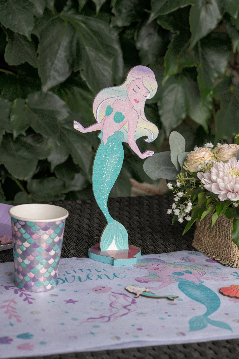 Havfrue bordpynt 12,7x8x27 cm.