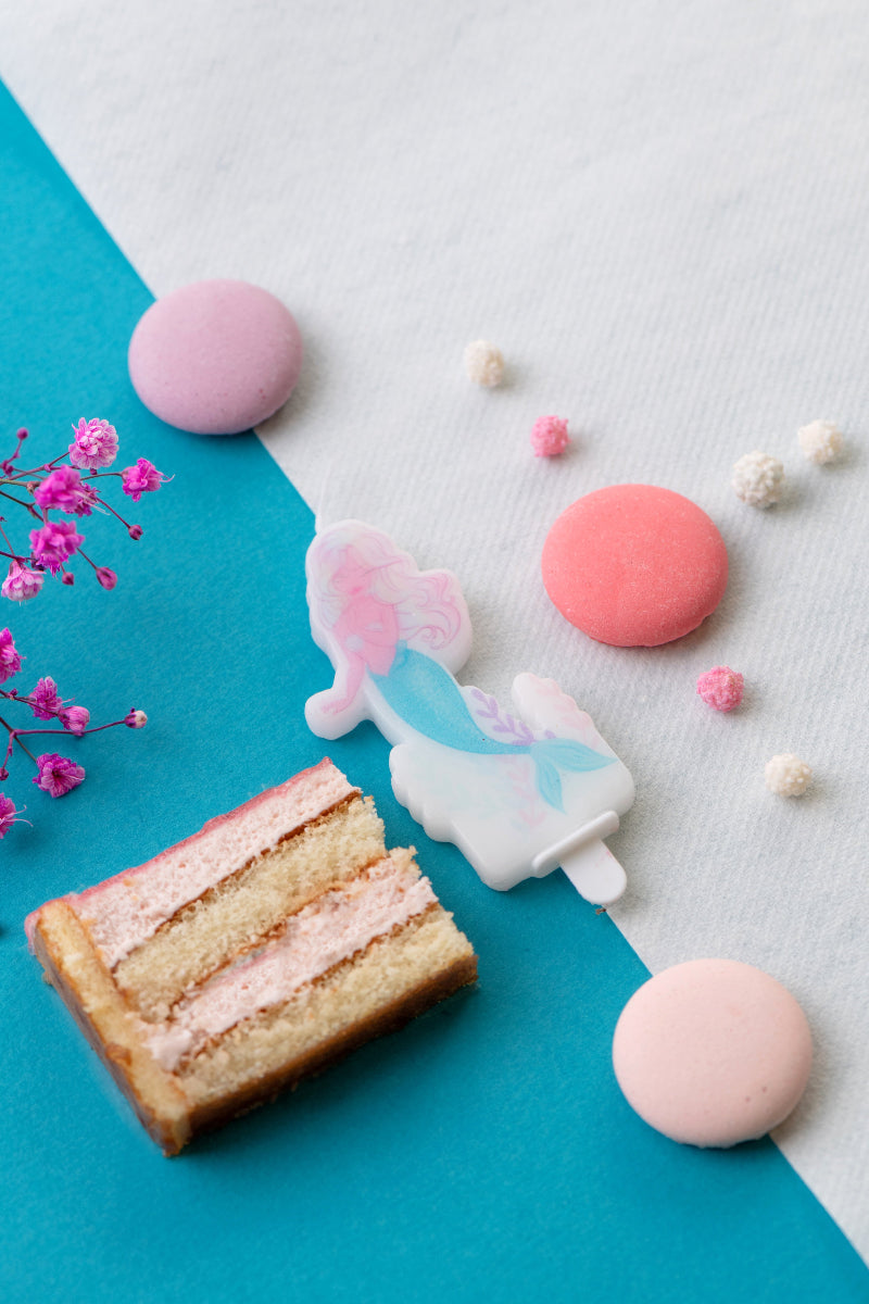 Havfrue kagelys, 3,7x7,5 cm.