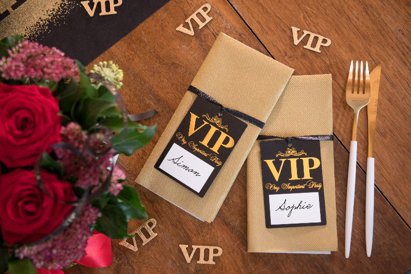 VIP bordkort, 7x10 cm, 10 stk.