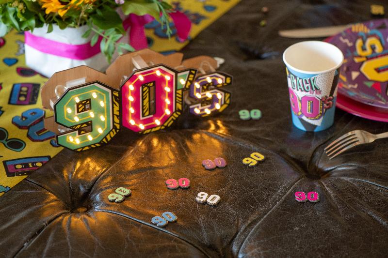 90'er bordpynt, 12 stk.