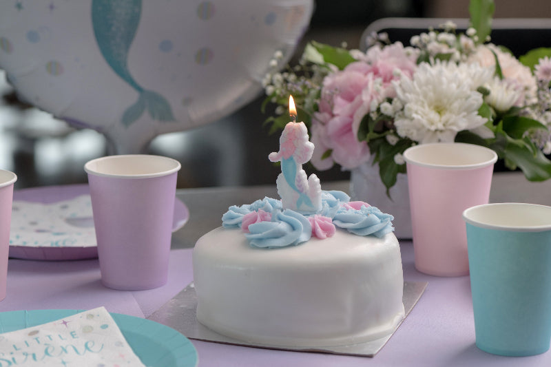 Havfrue kagelys, 3,7x7,5 cm.