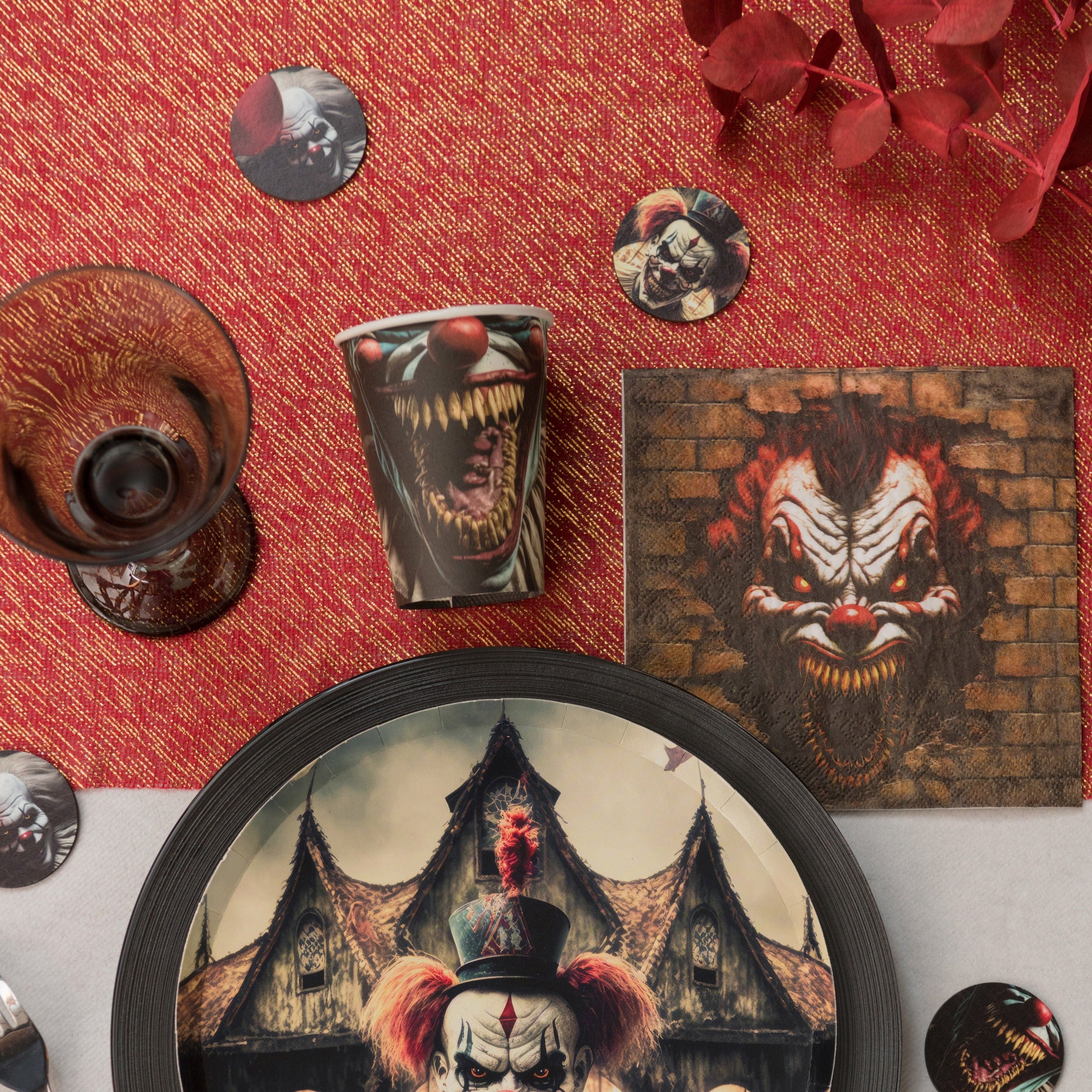 Klovne servietter, 20 stk.