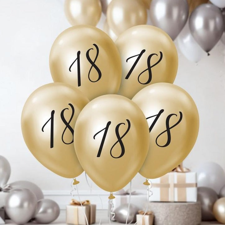 Ballon guld 18 års fødselsdag