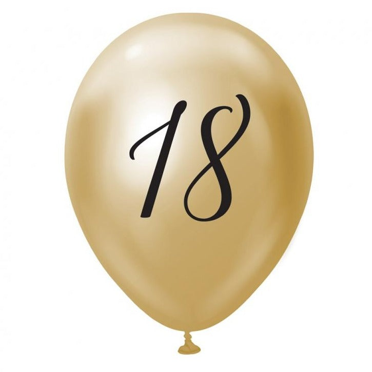 Ballon guld 18 års fødselsdag
