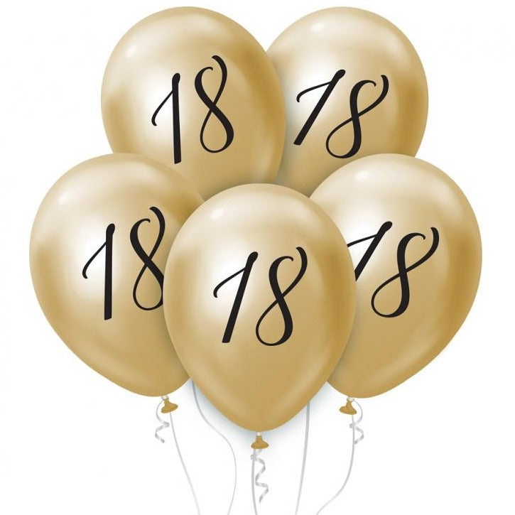 Ballon guld 18 års fødselsdag