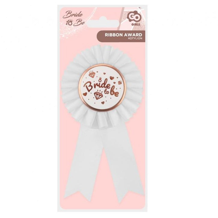 Bride to be rosette, hvid