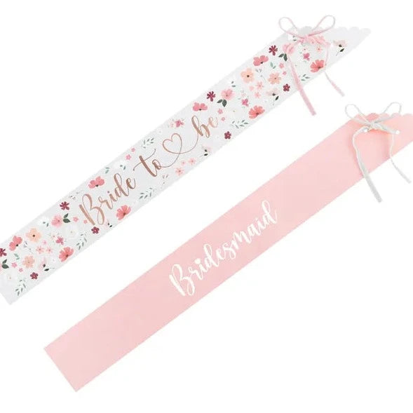 Bride to be og brudepige skærf, blandet, 76 cm