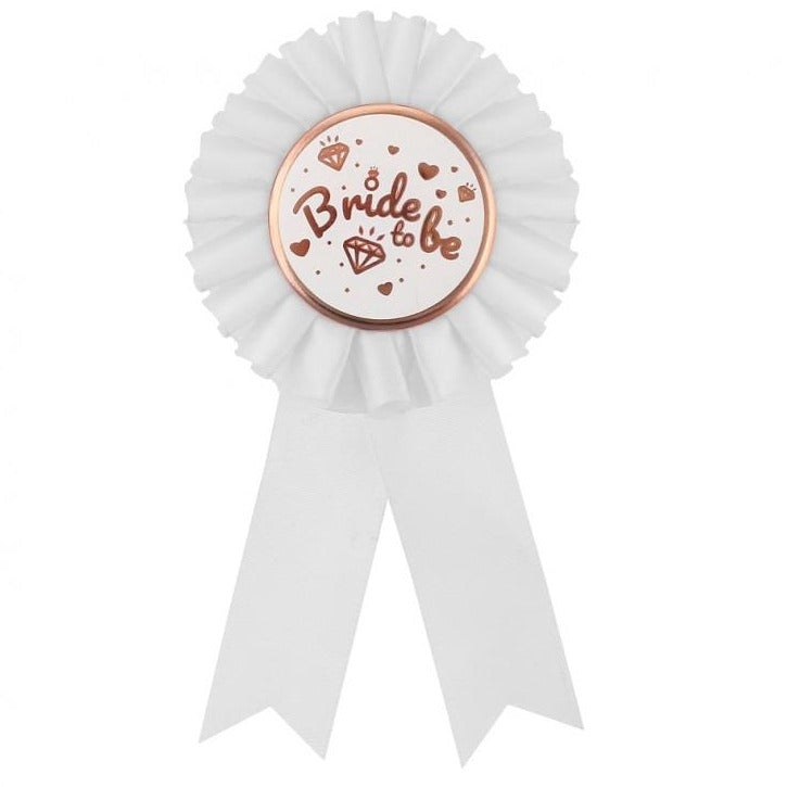 Bride to be rosette, hvid