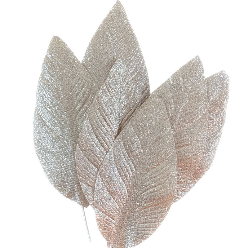 Gyldne glitter blade 6 stk.