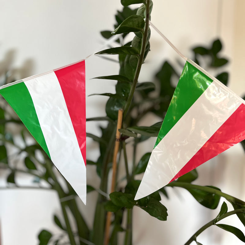 Italiensk plast vimpel, 10 m.