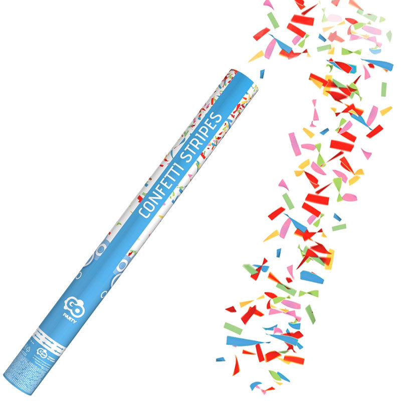 Konfettirør - Papir mix 60 cm