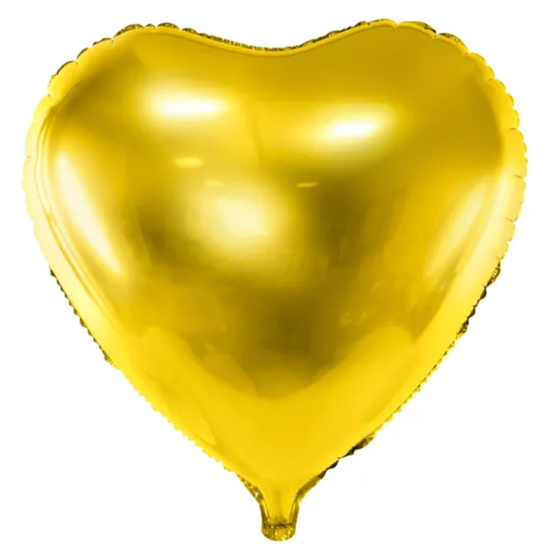 Guld hjerte folieballon, 18"