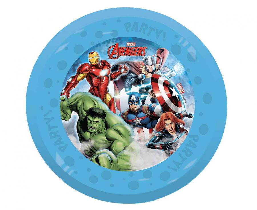 Genbrugelig Avengers tallerken, 4 stk.