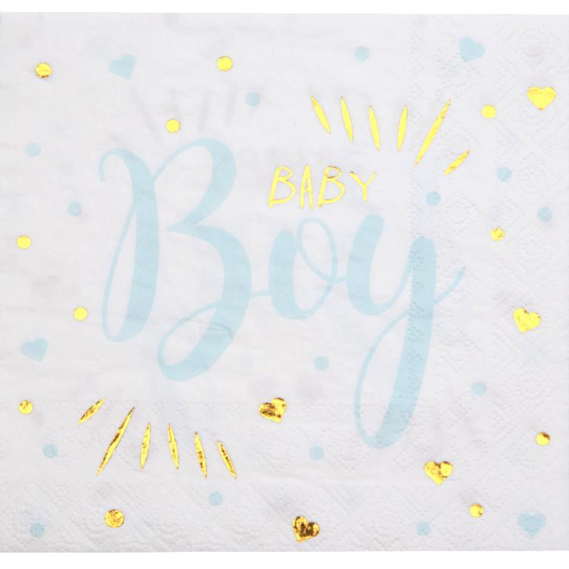 Baby boy servietter, 20 stk.