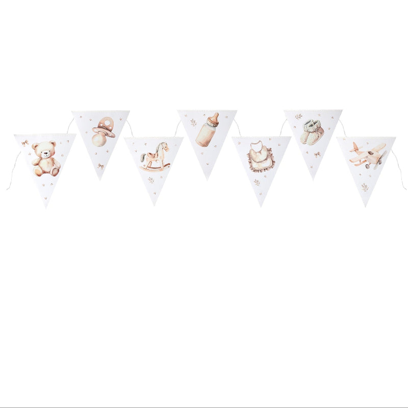 Neutral baby pap vimpel, 300 cm.