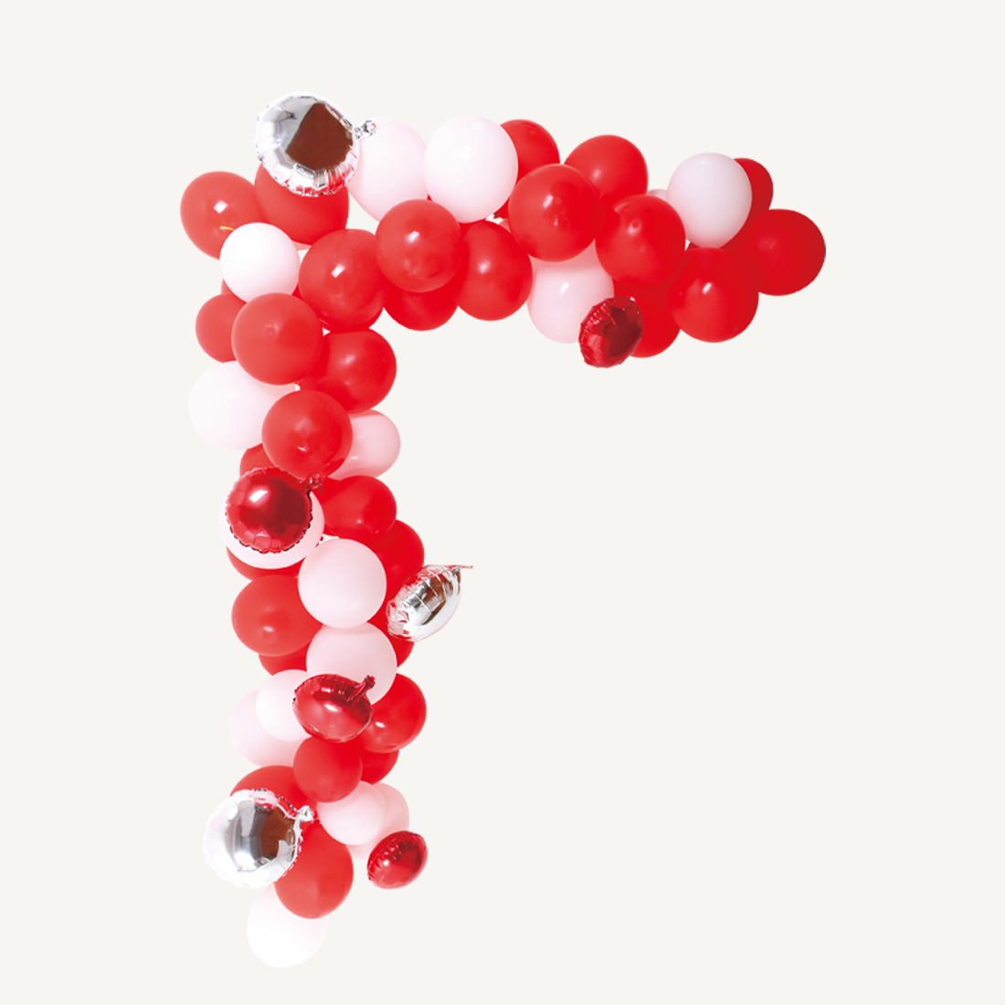 Ballonbue rød student - Mix 70 stk.