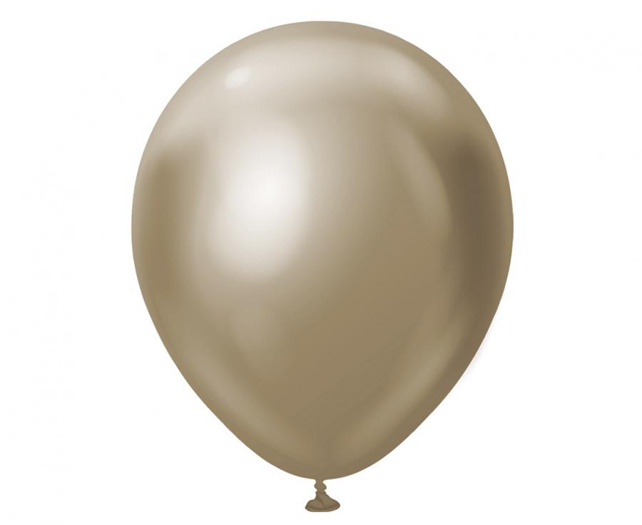 12" "Blanke" champagne farvede balloner 7 stk.