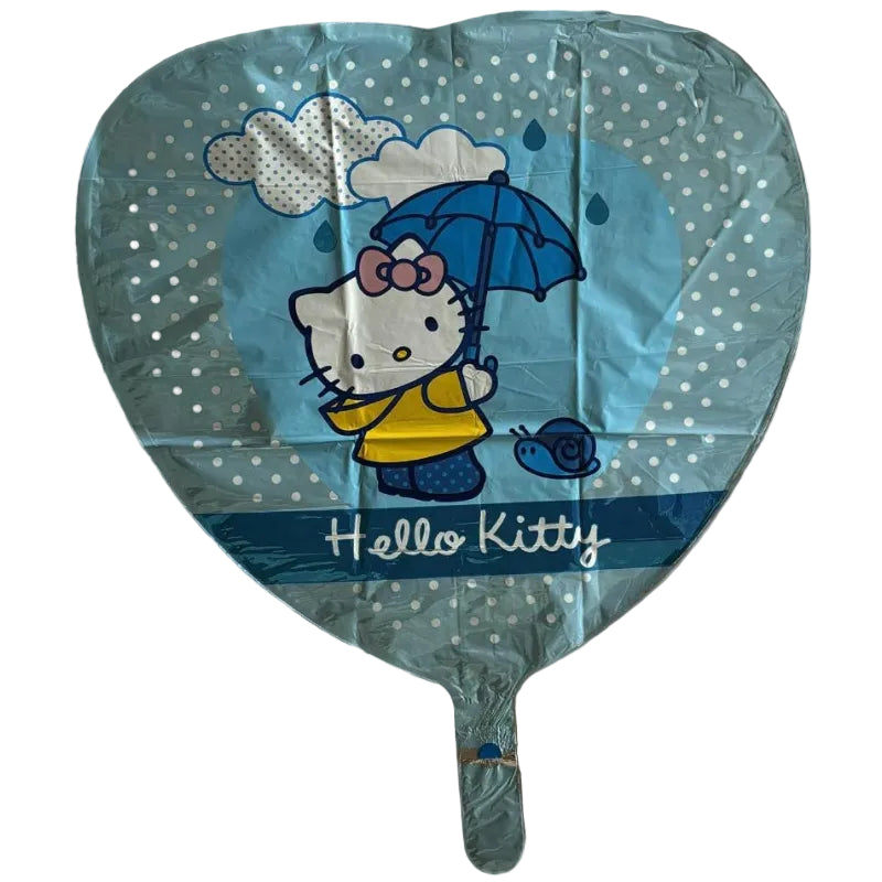 Blå Hello Kitty folieballon, 45 cm