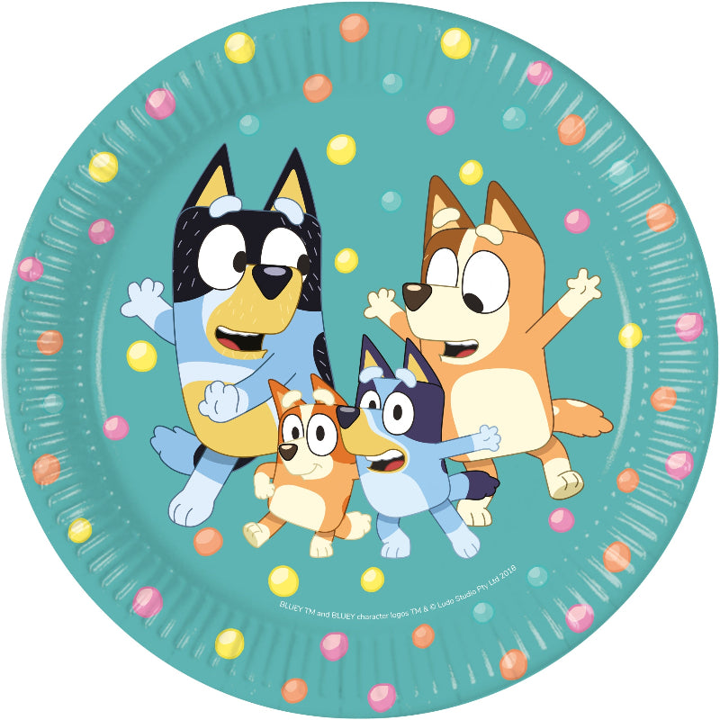 Bluey tallerken, 23 cm, 8 stk.
