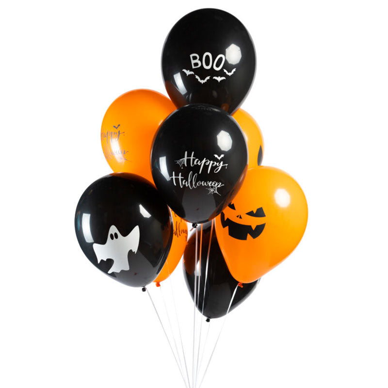 Halloween Balloner Boo 8 stk.