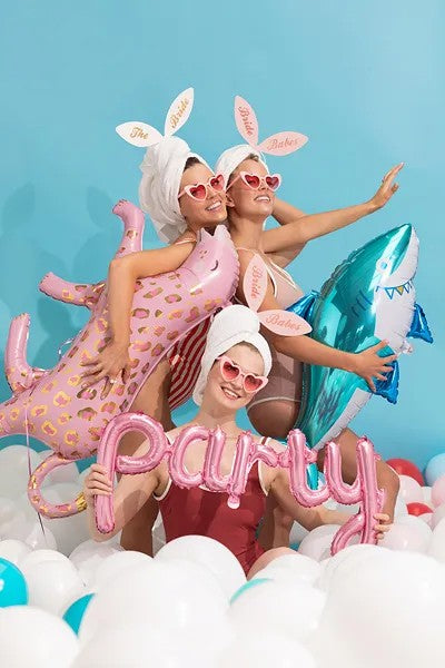 Bride squad kanin hårbånd, 6 stk.