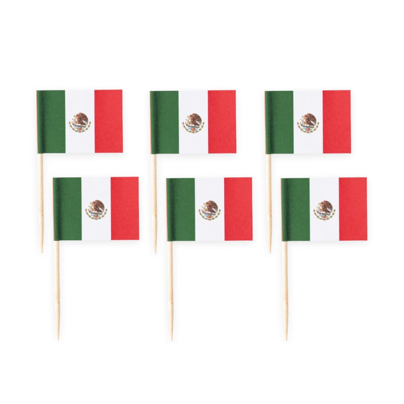 Mexicanske buffetflag, 50 stk.